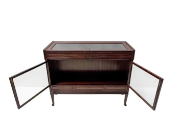 Art Deco Amsterdamse School Vitrine or display cabinet by Napoleon Le Grand